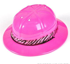 PLASTIC PINK SAFARI HAT