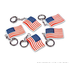 2" AMERICAN FLAG KEYCHAIN LLB Keychain