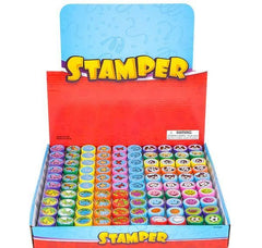 1.4" PLASTIC STAMPERS (100PCS/BOX) LLB kids toys