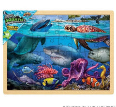 15.75" x 11.75" 48PC AQUATIC PUZZLE LLB Puzzle