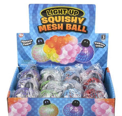 2.33" LIGHT-UP SQUEEZE MESH GRAPE BALL LLB Light-up Toys