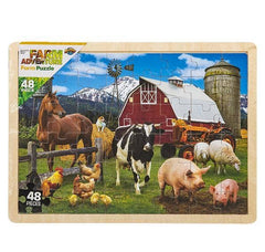 15.75" x 11.75" 48PC FARM PUZZLE LLB Puzzle