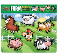 11.75" x 10.25" 6PC CHUNKY FARM PUZZLE LLB Puzzle