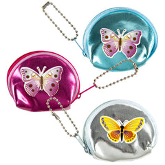 BUTTERFLY COIN PURSE KEYCHAIN 2.75" LLB Keychain