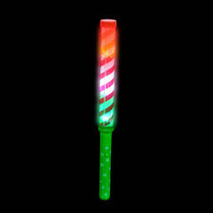 12" LIGHT-UP CANDY CANE STRIPE WAND LLB Christmas