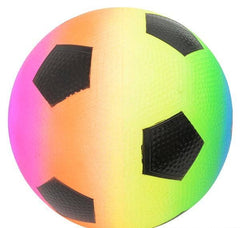 9" RAINBOW SOCCER PLAYGROUND BALL LLB Balls