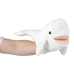 15" OCEAN SAFE BELUGA PUPPET LLB Plush Toys