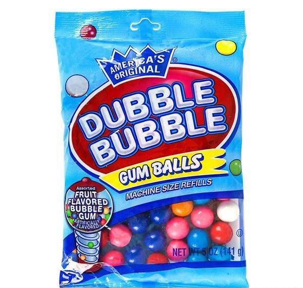 DUBBLE BUBBLE GUMBALL BAG 5 oz LLB kids toys