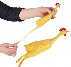 8" RUBBER STRETCH CHICKEN LLB Kids Toys