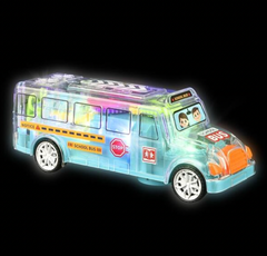 8" LIGHT-UP TRANSPARENT BUS LLB Light-up Toys