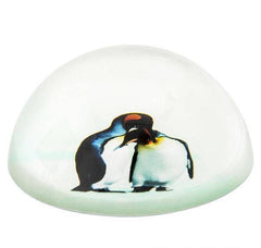 80 MM DOME PAPERWEIGHT 2 PENGUINS LLB kids toys