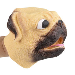 Stretchy Pug Hand Puppet 6" LLB kids toys