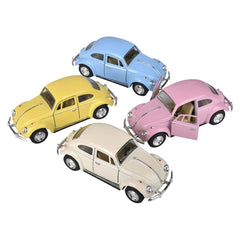 5" Diecast Pull Back 1967 VW Classic Beetel-Pastel Colors