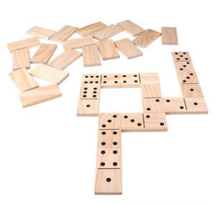 6" JUMBO WOODEN DOMINOES SET LLB kids toys