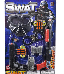 DOUBLE TROUBLE SWAT SET 7 PC LLB kids toys