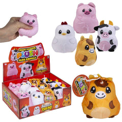 2.75" Sugar Squeeze Plush Farm Assortment 12ct