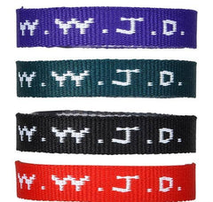 W.W.J.D. WEBBING BRACELET