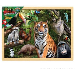 15.75" x 11.75" 48PC JUNGLE PUZZLE LLB Puzzle