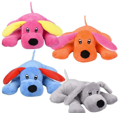 7.5" LAYING DOG ASSORTMENT LLB Plush Toys