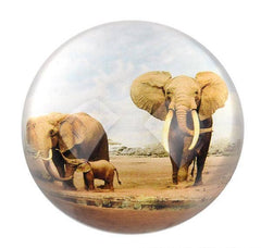 80 MM DOME PAPERWEIGHT ELEPHANT FAMILY LLB kids toys