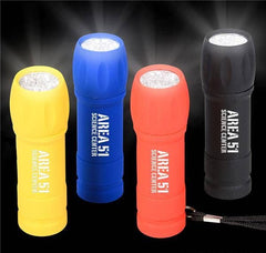 3.5" 9-LED RUBBER BARREL FLASHLIGHT LLB kids toys