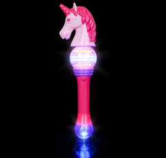 15.5" SPINNING LIGHT-UP UNICORN WAND LLB Light-up Toys