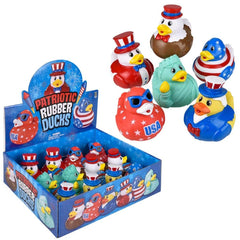 3.5" Patriotic Rubber Duck Assortment 12ct LLB kids toys