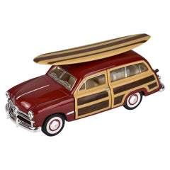 1949 Ford Woody Wagon with Surfboard - 5" Diecast Car