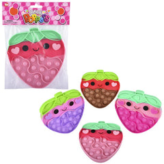 6.25" Glitter Strawberry Bubble Popper LLB kids toys