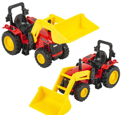 6" DIE-CAST SCOOP TRACTOR LLB Car Toys