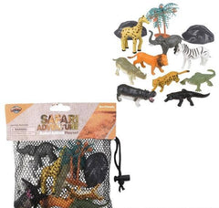 12PC SAFARI MESH BAG PLAY SET LLB kids toys