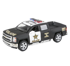 5" DIE-CAST PULL BACK 2014 CHEVY SILVERADO POLICE  Car Toys