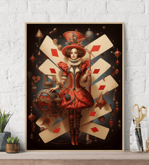 Surreal Diamond Queen Canvas Wall Art Print