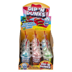 Dip'N Dunks Sour Powder Pop12ct- LLB Toys