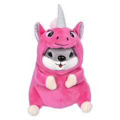 Unicorn Costume Hamster 7in As