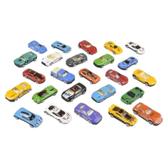 25PC DIE-CAST CAR SET IN TIRE CARRYING TUB LLB Car Toys