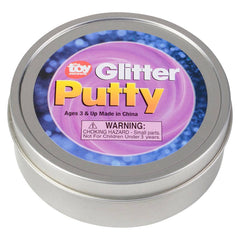 3" GLITTER PUTTY IN TIN BOX LLB Slime & Putty