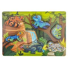 11.75" x 10.25" 6PC CHUNKY LIZARD PUZZLE LLB Puzzle