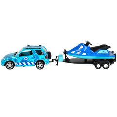 AQUATIC DIECAST 4 x 4 ROVER AND JET SKI LLB kids toys