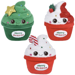 9" Christmas Cupcake Plush