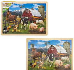 15.75" x 11.75" 48PC FARM PUZZLE LLB Puzzle