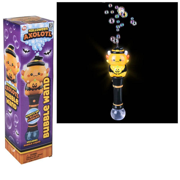 Light-Up Halloween Axolotl Bubble Wand 12