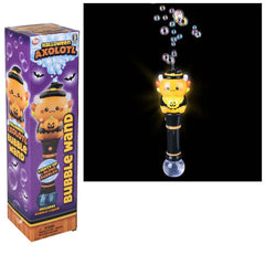 Light-Up Halloween Axolotl Bubble Wand 12" - LLB Toys