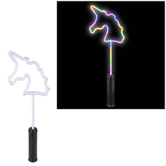 18" Light-Up Neon Bright Unicorn Wand