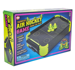 NEON TABLETOP AIR HOCKEY GAME 20"x12.25" LLB kids toys