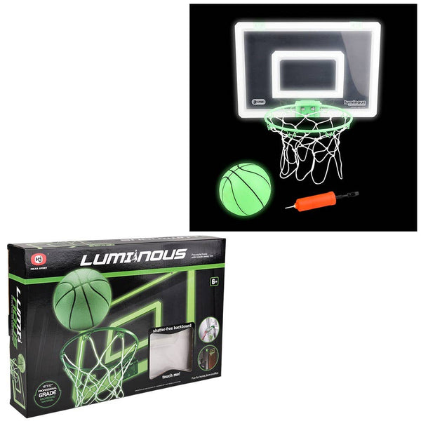 Glow In The Dark Over The Door Basketball Set - Kids Toys