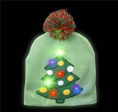 CHRISTMAS TREE LIGHT-UP BEANIE HAT