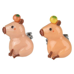 Capybara Plastic Rings 1"