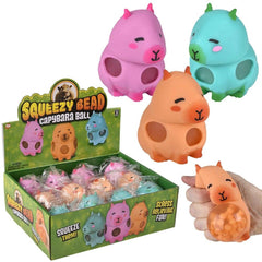 3.5" Squeezy Bead Capybara Ball-LLB Toys- LLB Toys