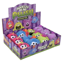 3" Squeezy Bead Monster Plush Ball -LLB Toys